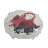 Adidas paradenti 4ª generazione Opro Silver, nero-rosso