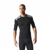 Maglietta corta da uomo Adidas TF Base, nera