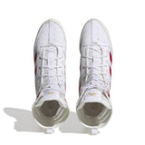 Adidas scarpe da boxe HOG 4, bianco-rosso