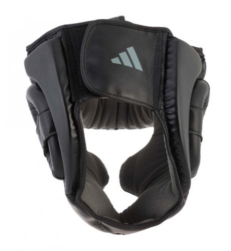 Casco da boxe Adidas Speed Chin, nero-grigio