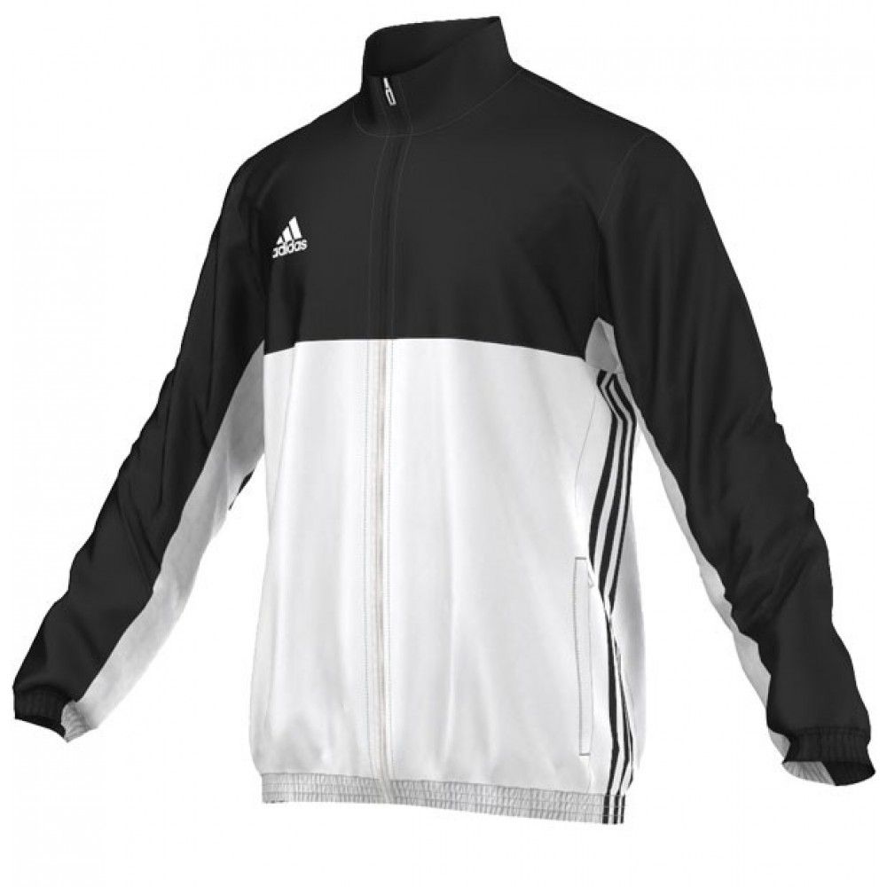 Giacca sportiva da uomo Adidas T16 Team, bianco e nero