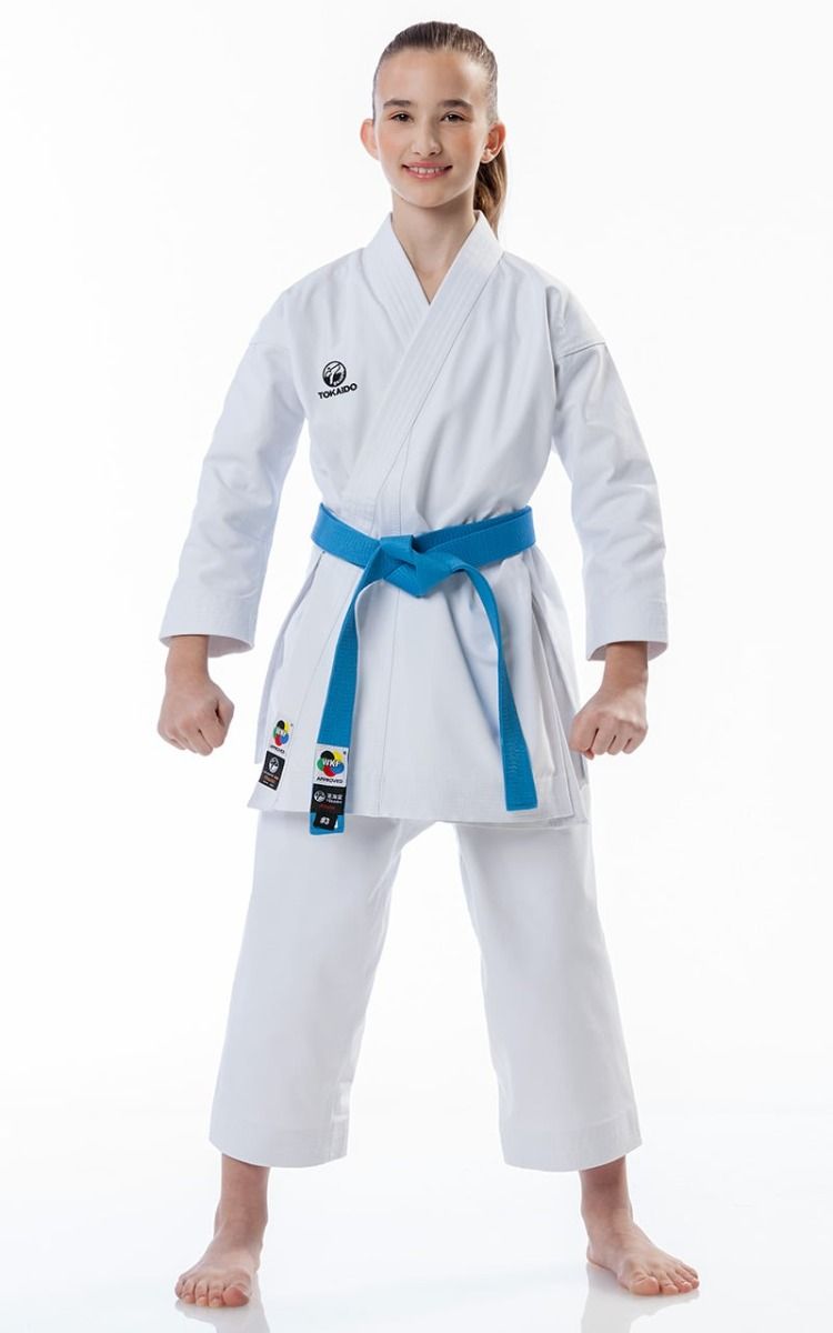 Tokaido kimono per bambini KA Kata Master WKF 340g, bianco