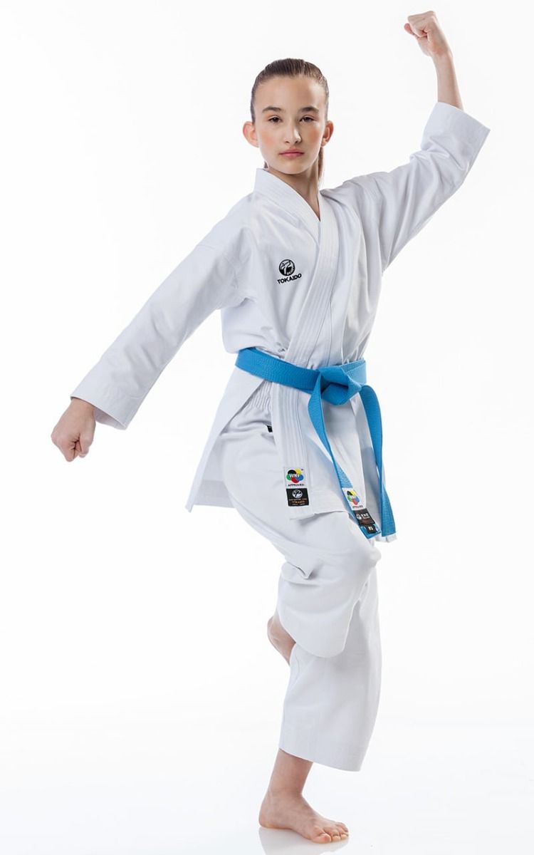 Tokaido kimono per bambini KA Kata Master WKF 340g, bianco