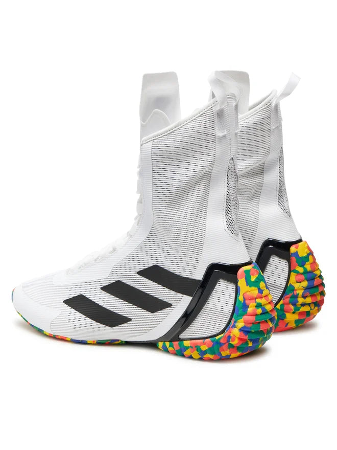 Adidas scarpe da boxe Speedex Ultra, bianco-multicolore