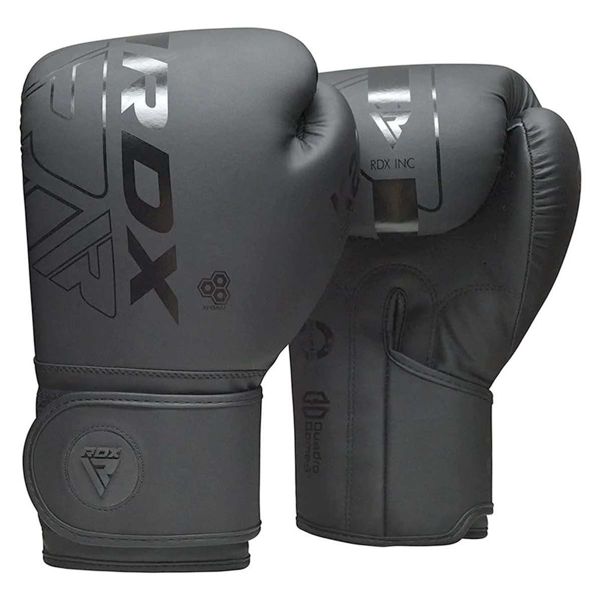 Guanti da boxe RDX F6, nero opaco