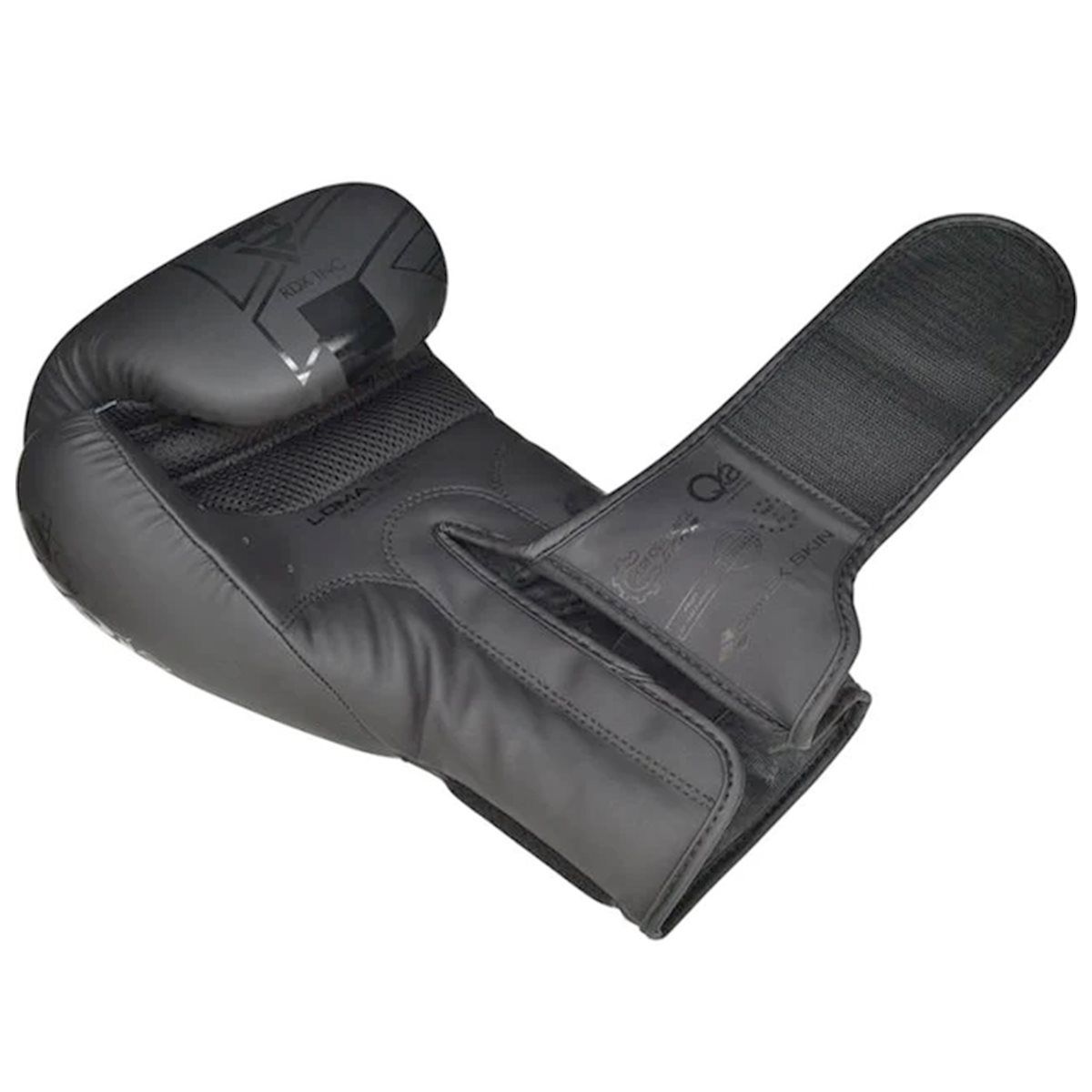 Guanti da boxe RDX F6, nero opaco