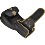 Guanti da boxe RDX F6, nero-oro opaco