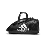 Borsa da judo in similpelle Adidas, nera