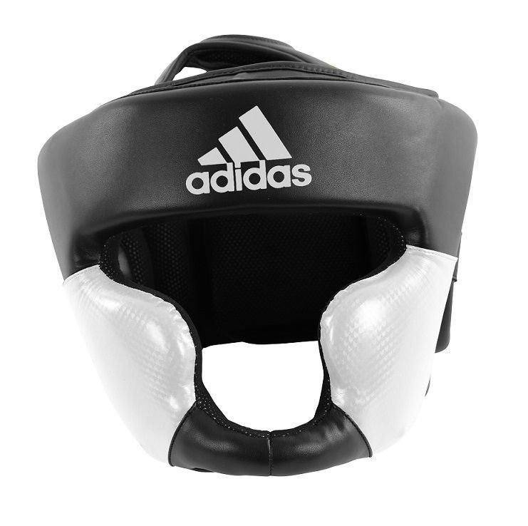 Casco da boxe Adidas Response, bianco-nero