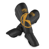 Katsudo parastinchi e protezioni collo del piede Fort II, nero e oro