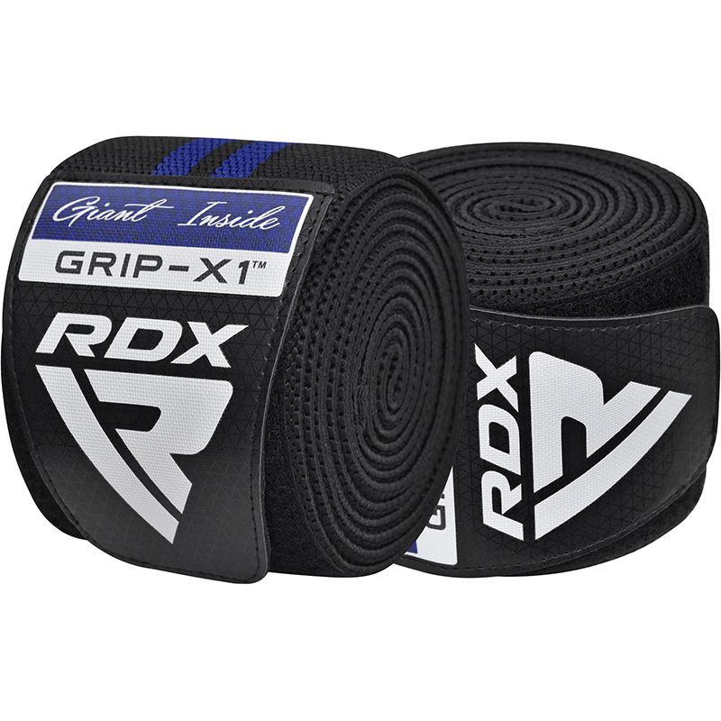 Fascia per ginocchio RDX, nero-blu