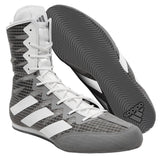 Adidas scarpe da boxe HOG 4, grigio-bianco