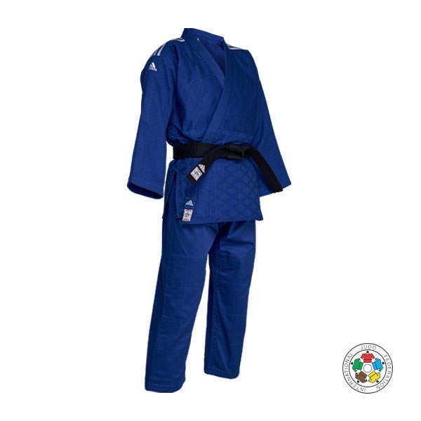 Adidas JU kimono Champion III IJF Slim fit 750g, blu