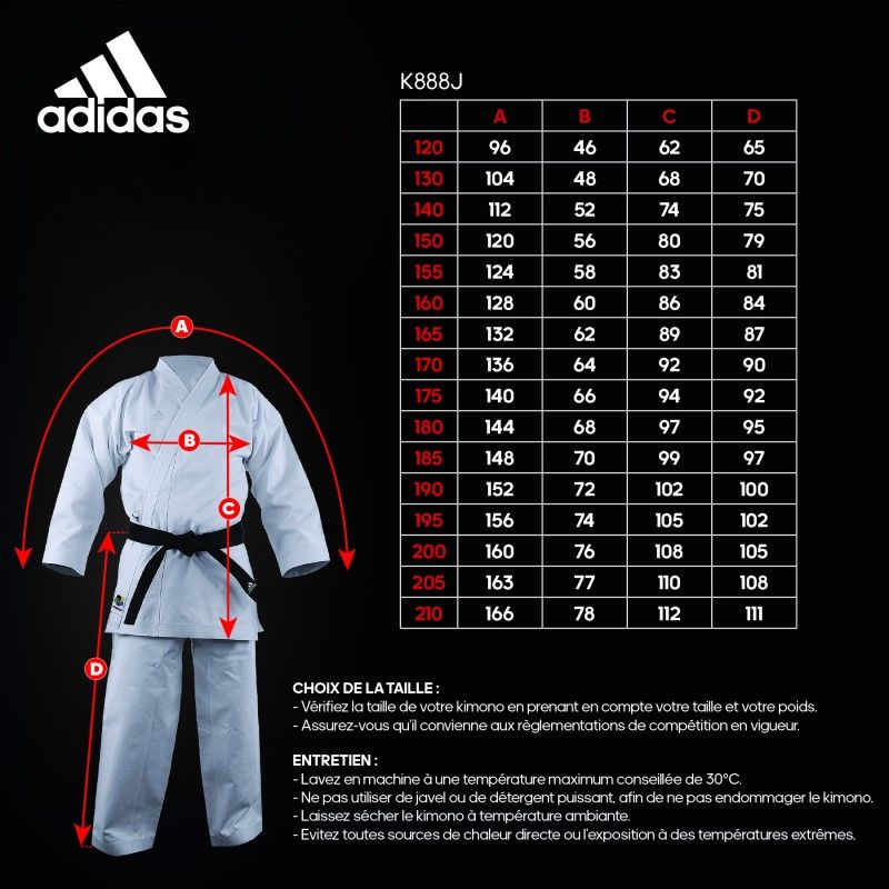 Adidas kimono per bambini KA Kigai 2.0 475g, bianco