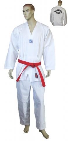 Katsudo TKD dobok WTF 550g, bianco