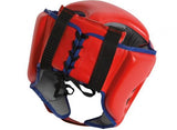 Casco da boxe in pelle Adidas Thai Pro, rosso