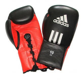 Guantoni da boxe Adidas Combat, nero-rosso