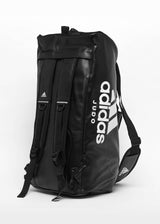 Borsa da judo in similpelle Adidas, nera