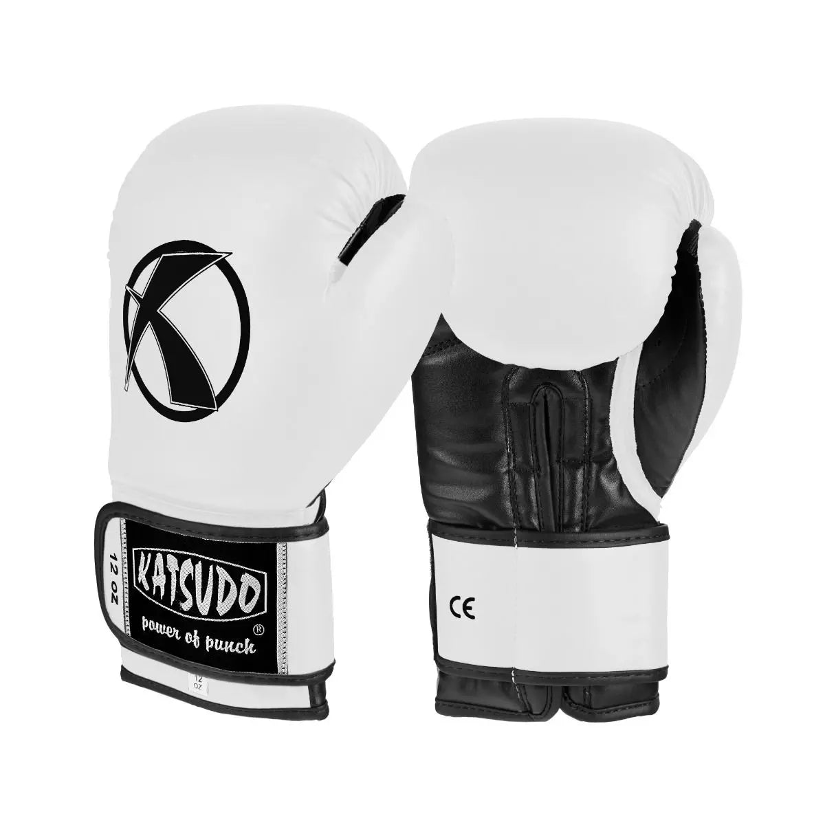 Guanti da boxe Punch II Katsudo, bianchi