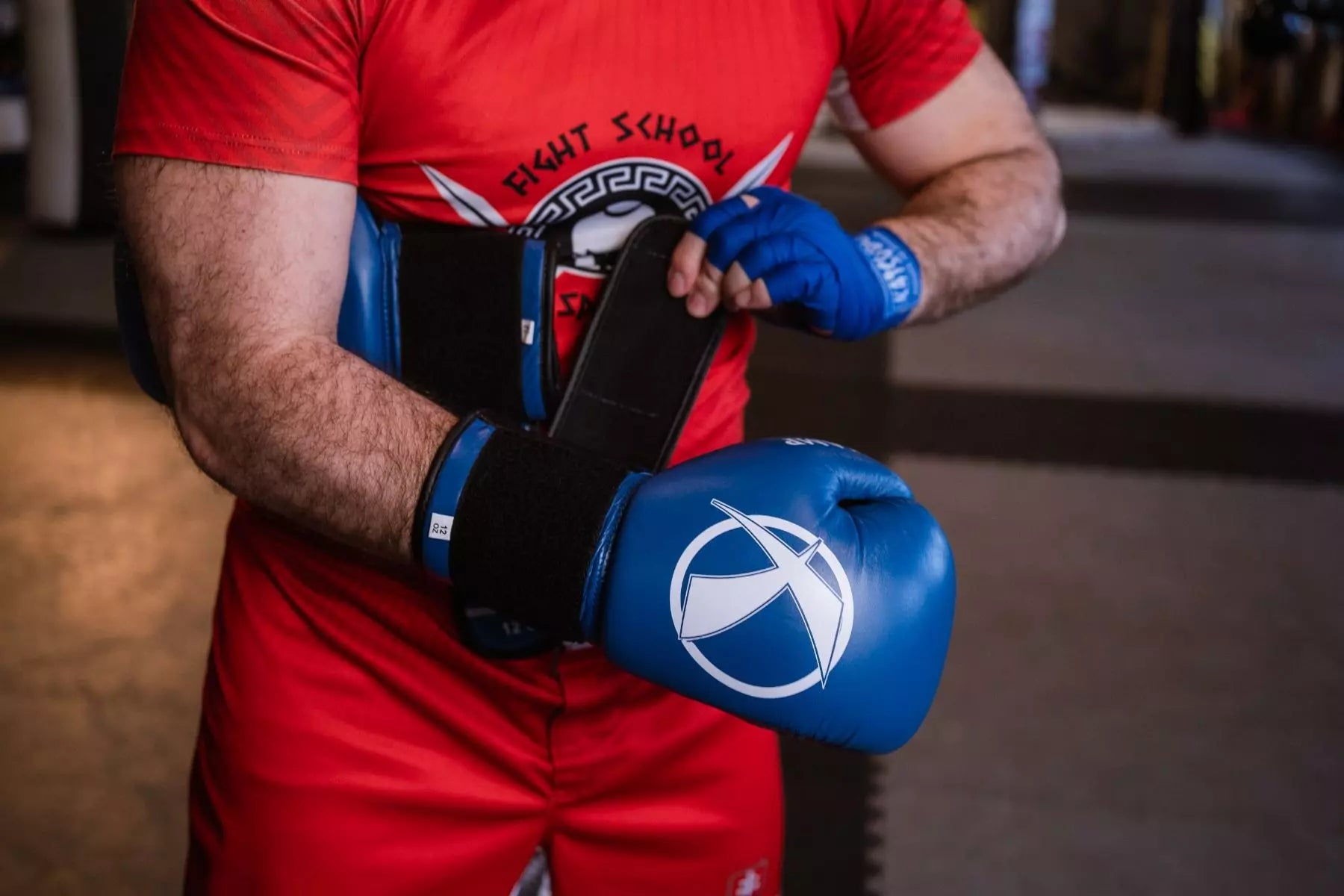 Guanti da boxe Katsudo Punch II, blu