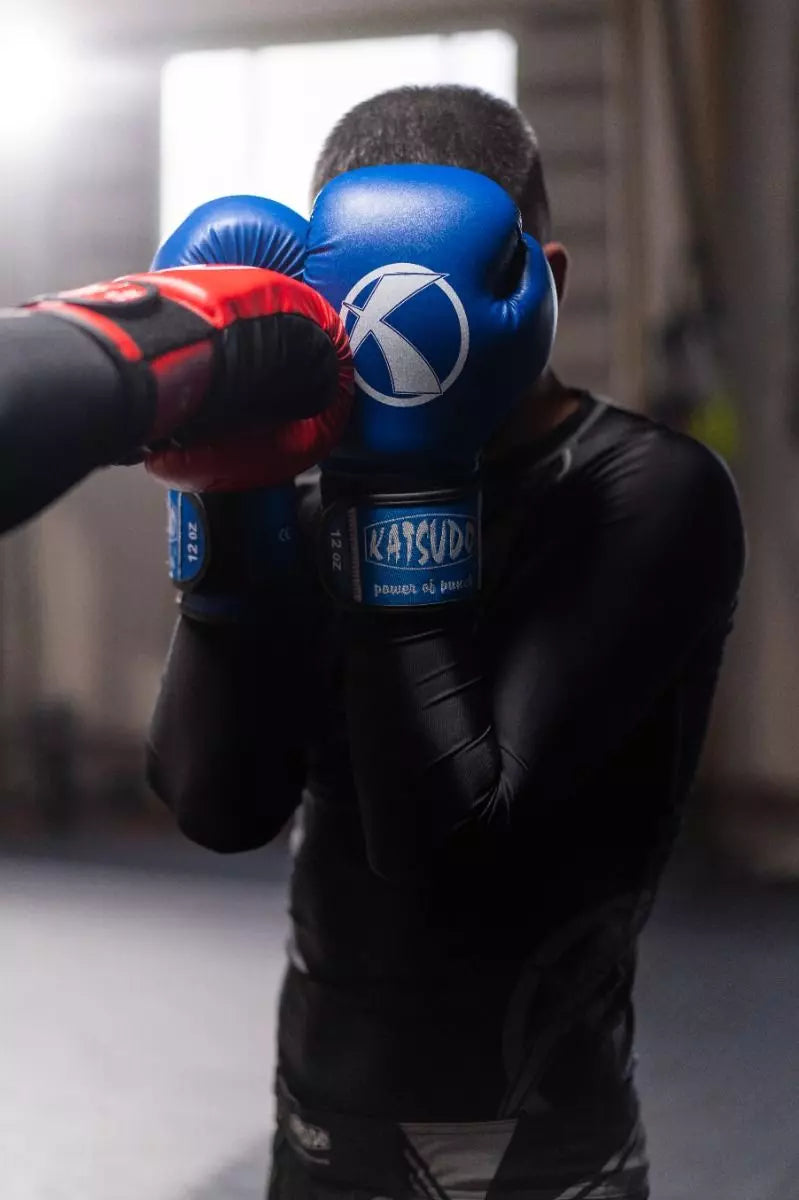 Guanti da boxe Katsudo Punch II, blu