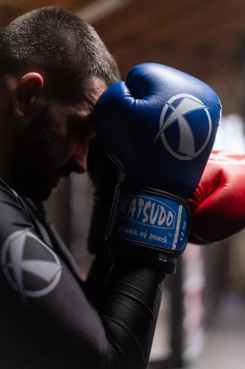 Guanti da boxe Katsudo Punch II, blu