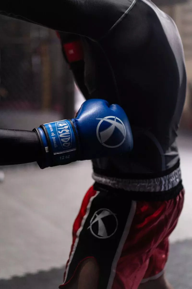 Guanti da boxe Katsudo Punch II, blu
