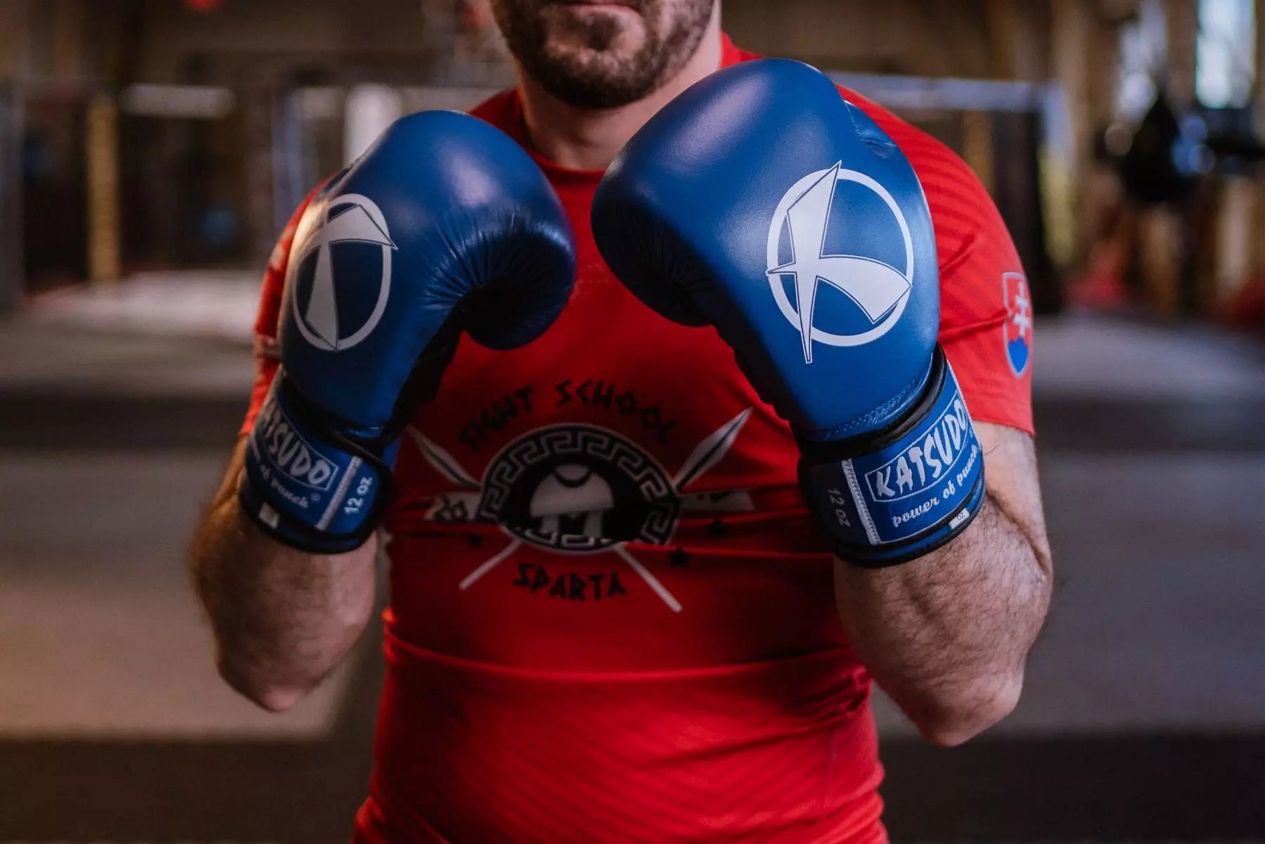 Guanti da boxe Katsudo Punch II, blu