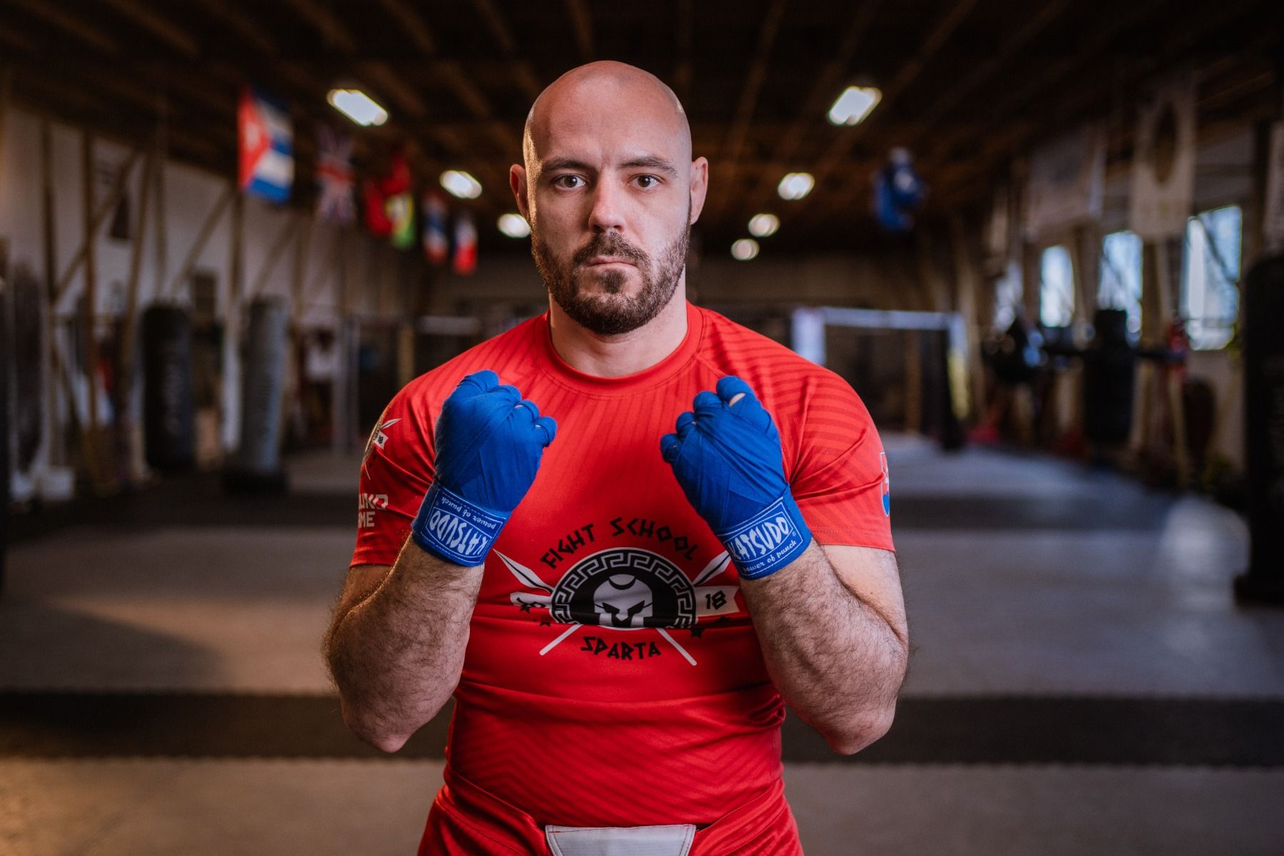 Katsudo fasce elastiche da boxe Path, rosse