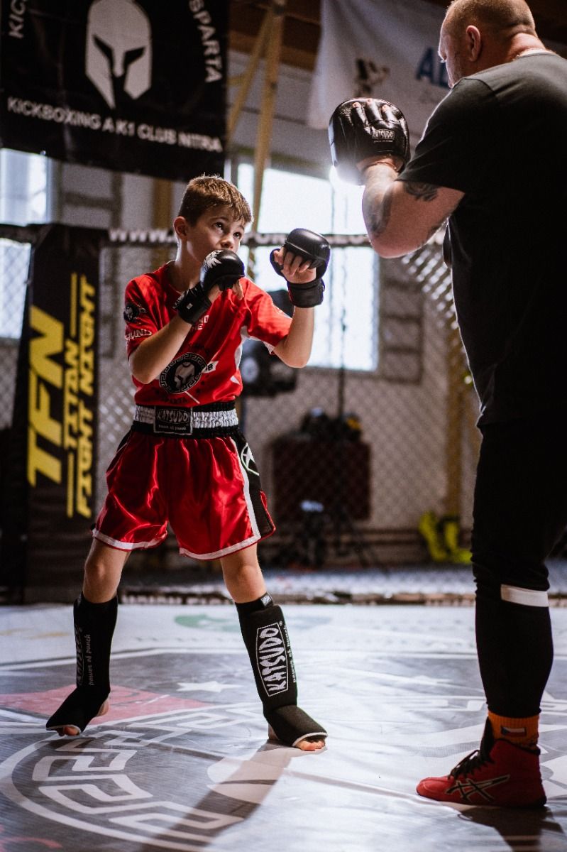 Katsudo guanti da boxe in pelle Apple, nero