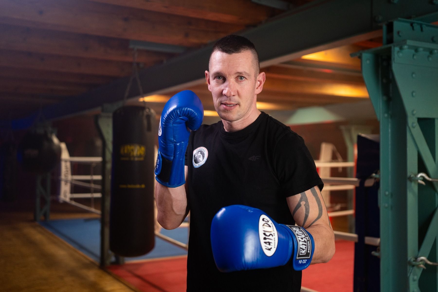 Guanti da boxe Katsudo Hawk, bianchi