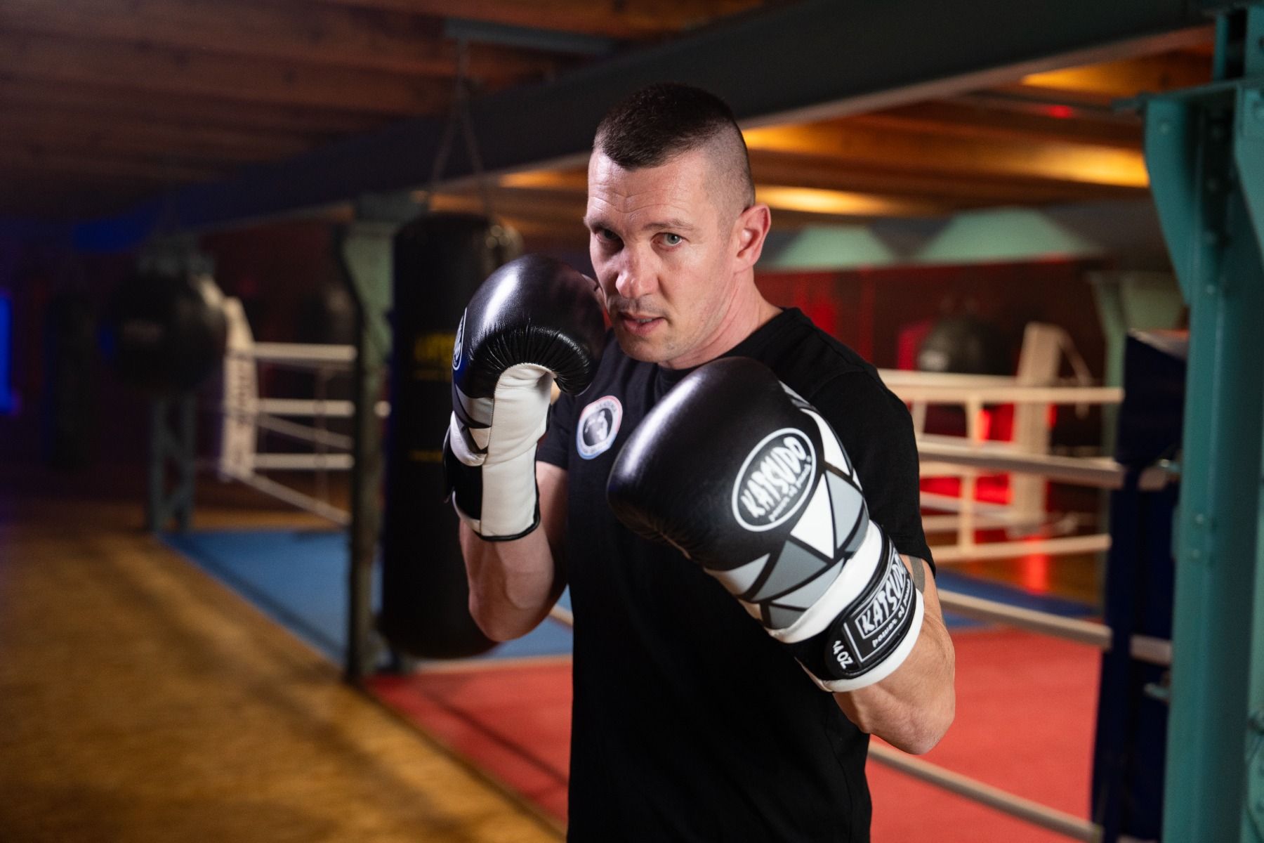 Guanti da boxe Katsudo Kink, bianchi