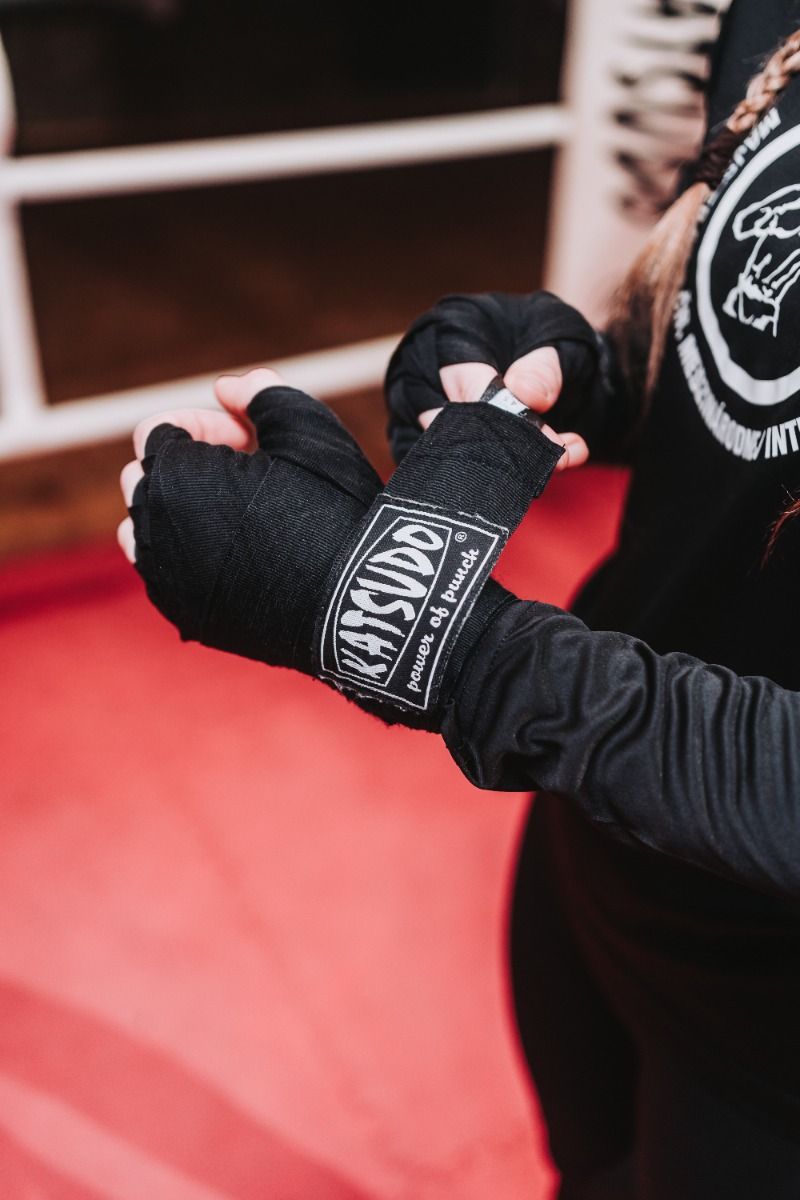 Katsudo fasce elastiche da boxe Path, rosse