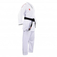Fight Art kimono da karate Sempai WKF 120g, caratteri rossi