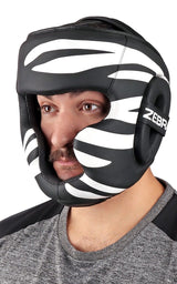 Casco da sparring Zebra, nero