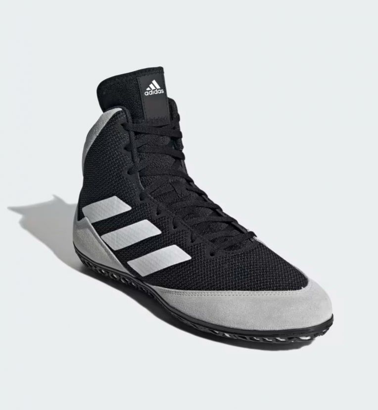 Adidas scarpe da lotta Mat Wizard 5, nero-grigio