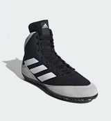Adidas scarpe da lotta Mat Wizard 5, nero-grigio