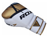 Guanti da boxe RDX F7, bianco-oro