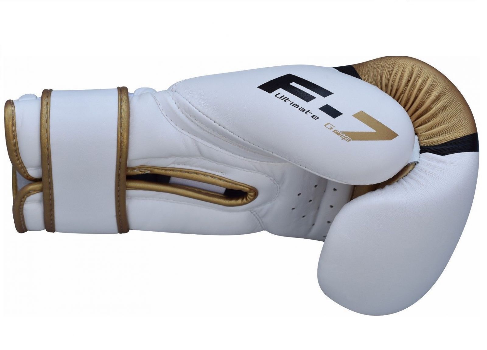 Guanti da boxe RDX F7, bianco-oro
