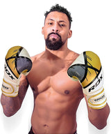 Guanti da boxe RDX F7, bianco-oro