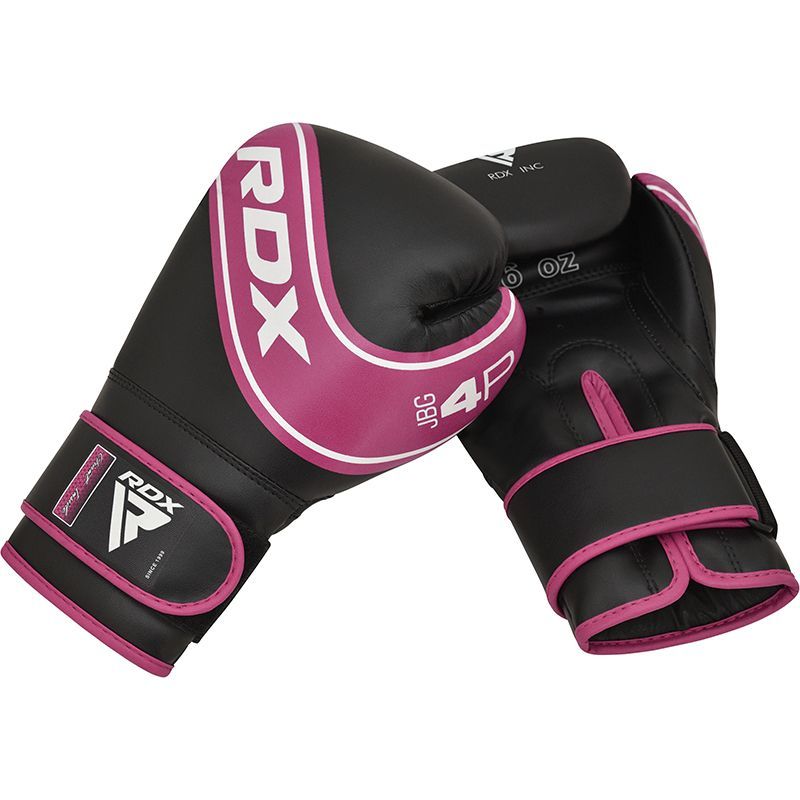 Guantoni da boxe per bambini RDX, rosa e nero