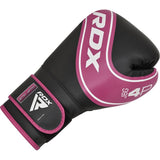 Guantoni da boxe per bambini RDX, rosa e nero