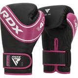 Guantoni da boxe per bambini RDX, rosa e nero