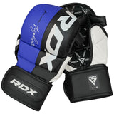 Guanti da sparring MMA RDX T6, blu-neri