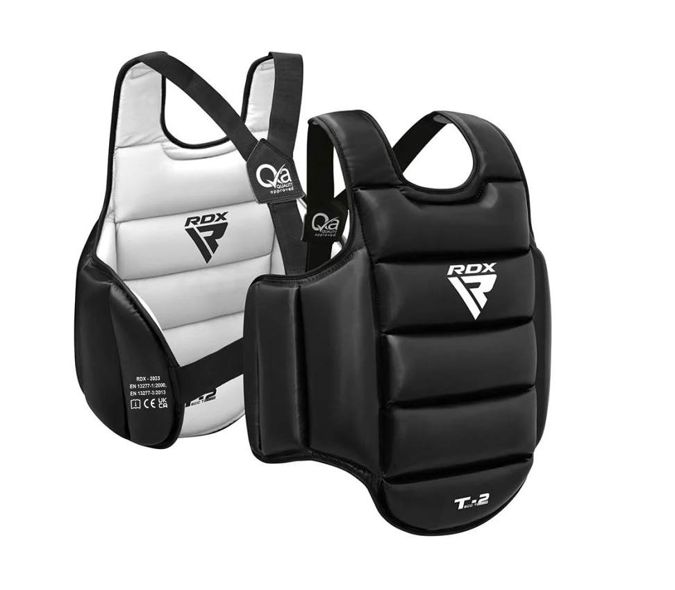 RDX protezione torace karate double face, nero-bianco