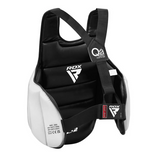 RDX protezione torace karate double face, nero-bianco