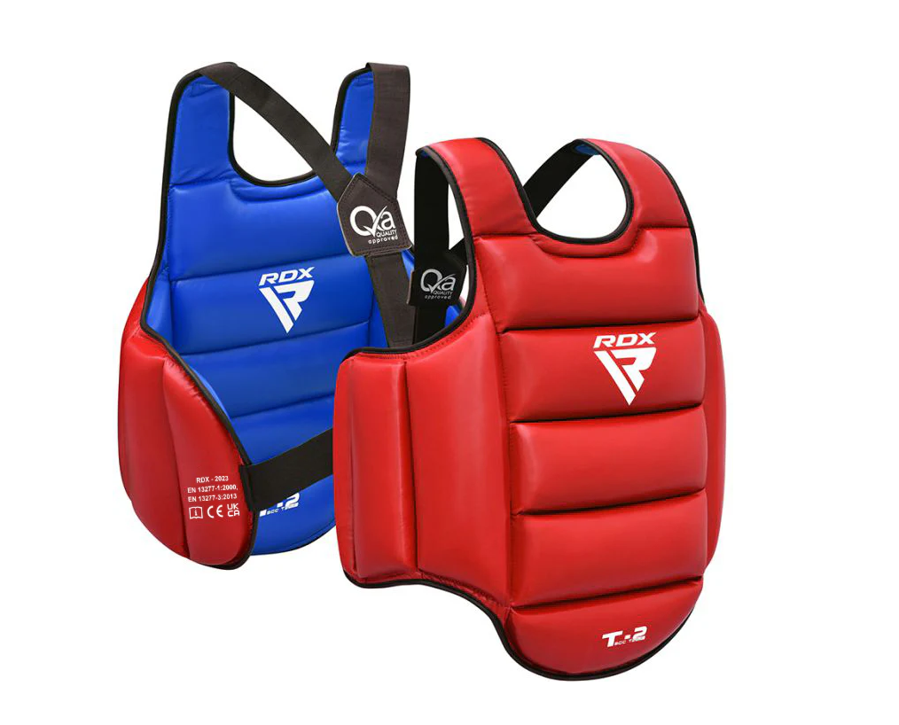 RDX protezione torace karate reversibile, rosso-blu