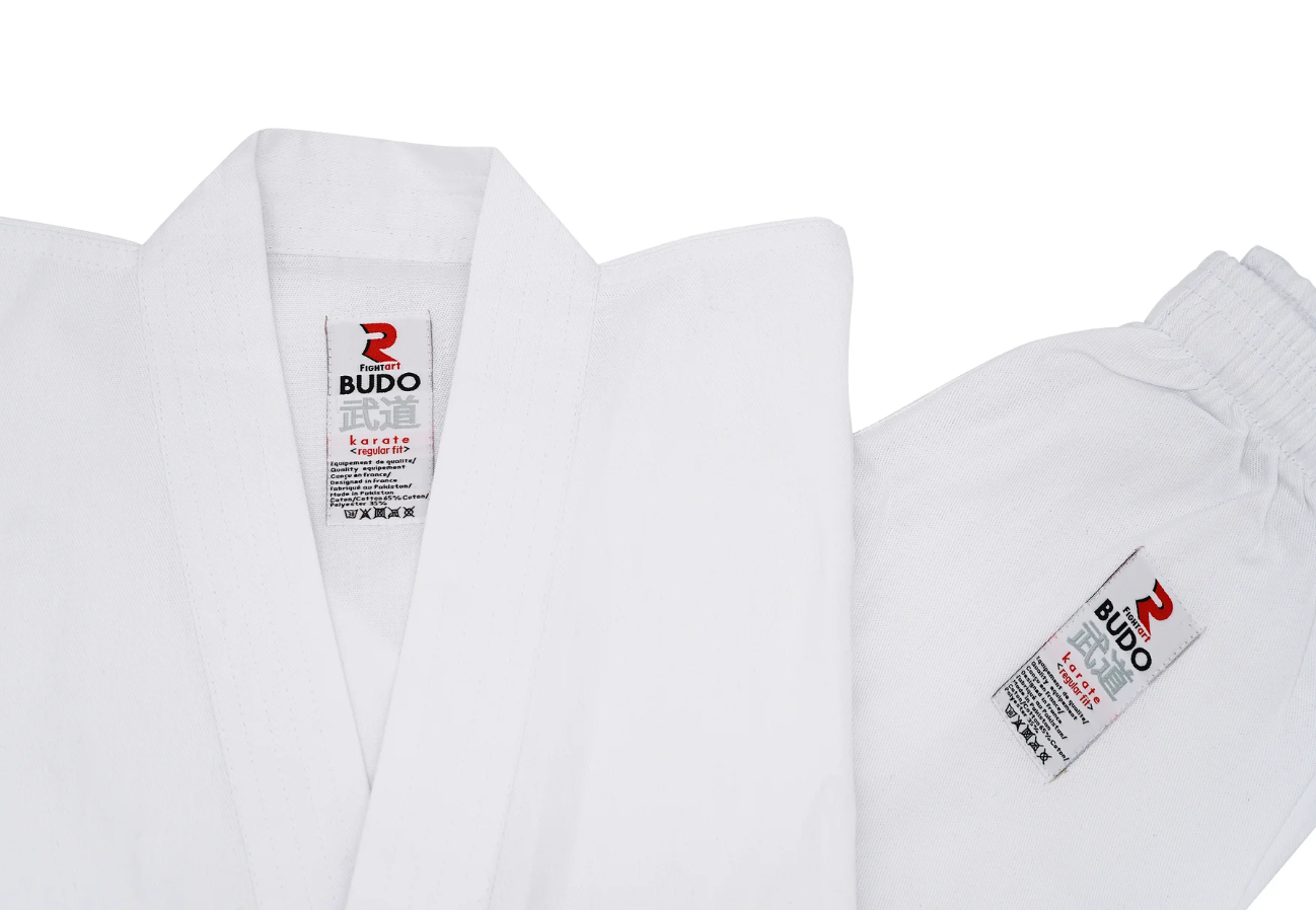 Kimono da arti marziali Fight Art KA con cintura Budo 345g, bianco