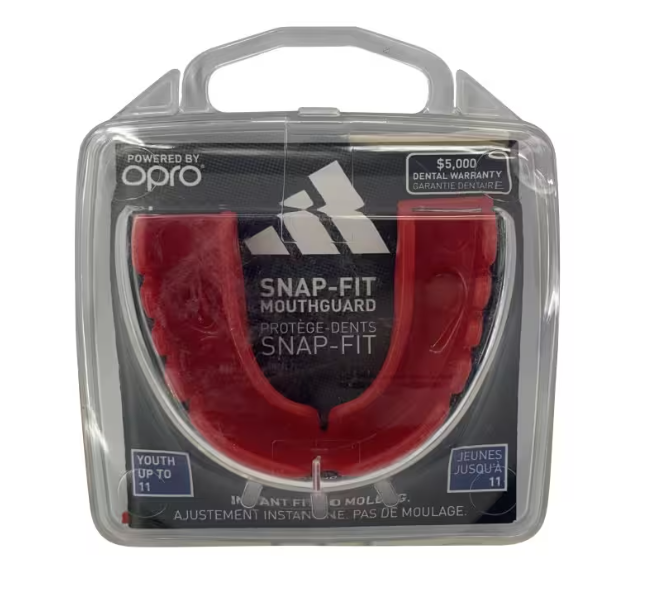 Adidas paradenti Opro Snap-Fit, rosso