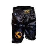 Katsudo pantaloncini da combattimento, nero e oro